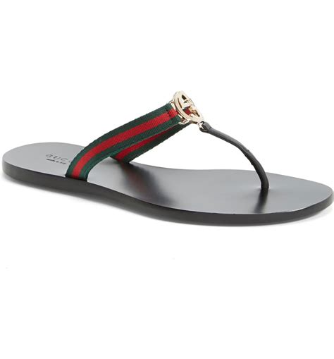 gucci gold flip flops|gucci flip flops nordstrom.